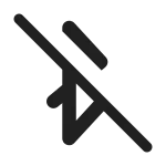 Bluetooth Disabled SVG Icon